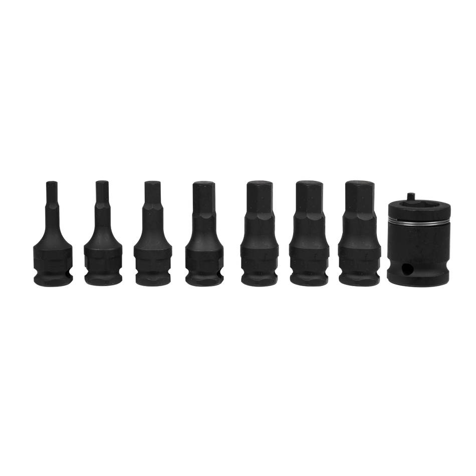 AK5620 Premier Hex Impact Socket Bit Set 3/8"Sq Drive 8pc
