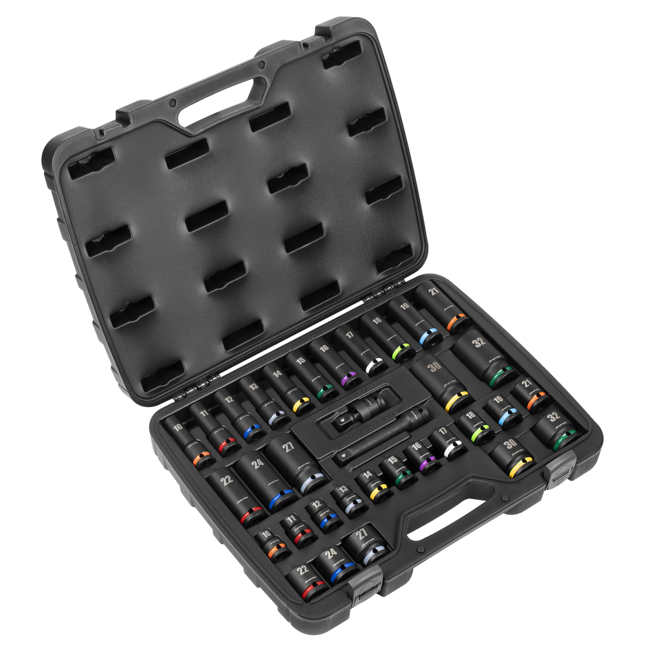 AK5635M Premier Impact Socket Set 1/2"Sq Drive 34pc