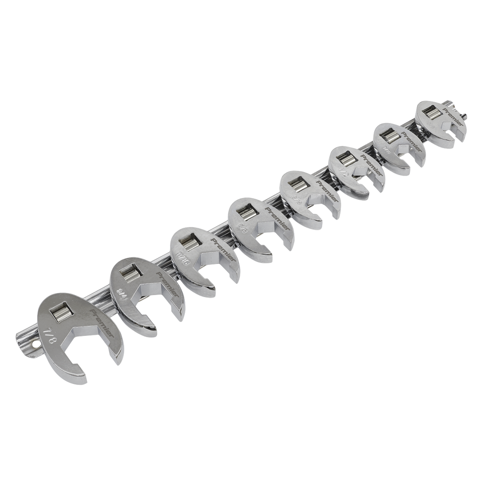 AK599 Premier Imperial Crow's Foot Spanner Set 3/8"Sq Drive 8pc