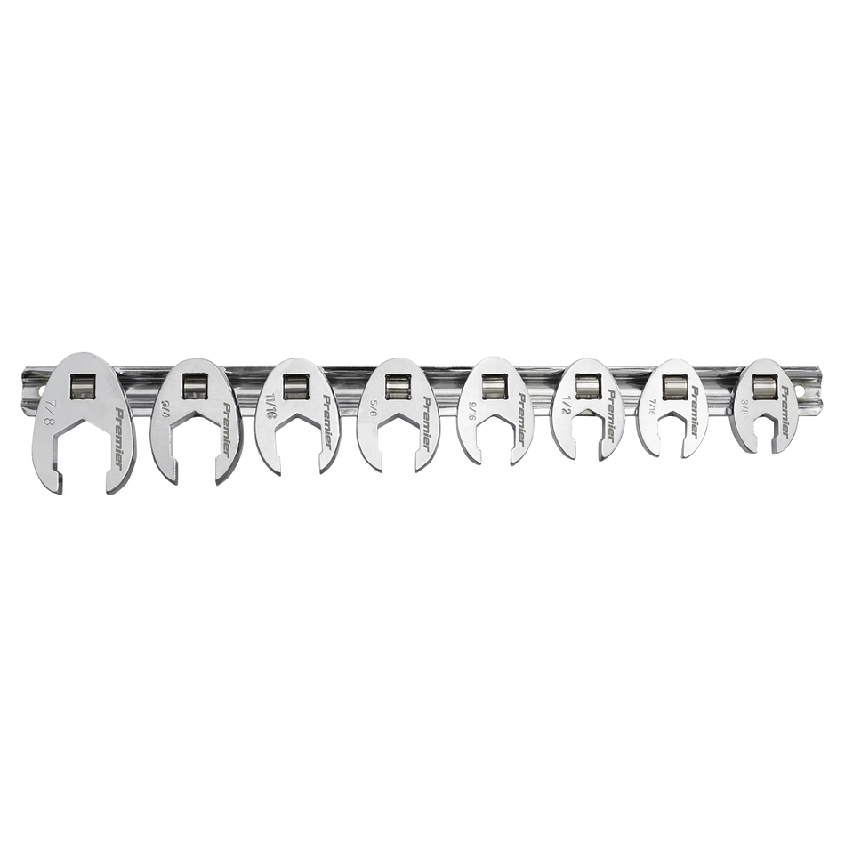 AK599 Premier Imperial Crow's Foot Spanner Set 3/8"Sq Drive 8pc
