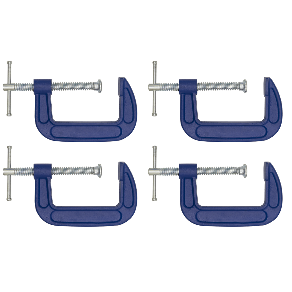 AK60034 G-Clamp Set 75mm 4pc