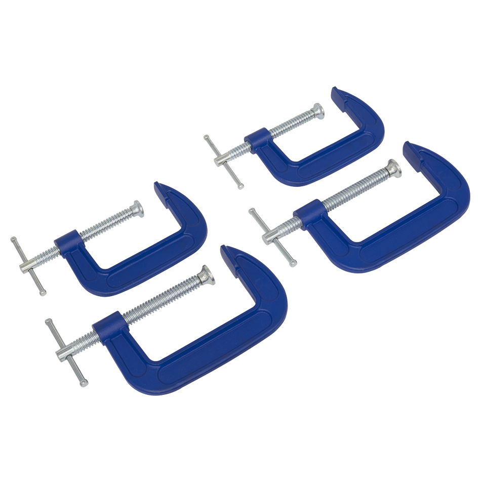AK6003SET G-Clamp Set 75mm & 100mm 4pc