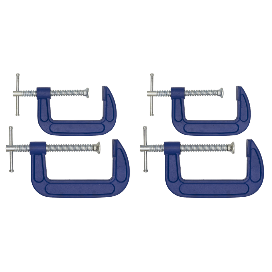 AK6003SET G-Clamp Set 75mm & 100mm 4pc