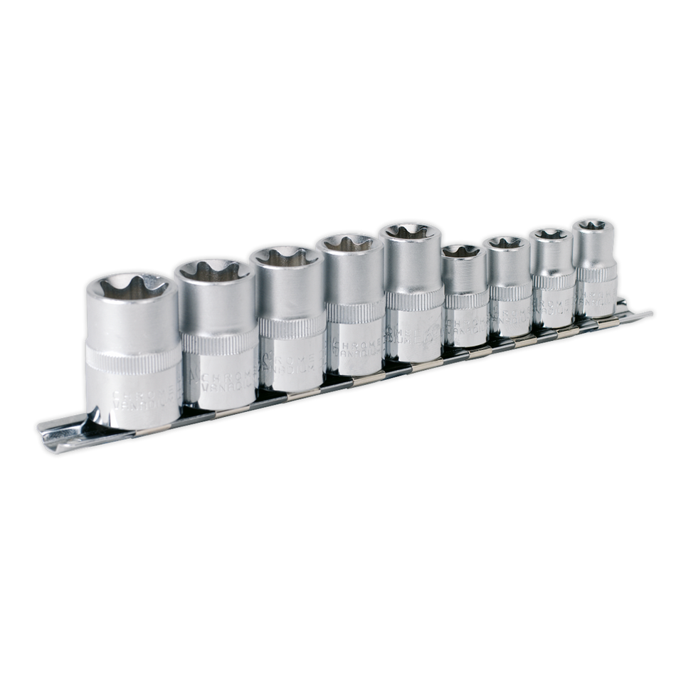 AK617 Premier TRX-Star* Socket Set 3/8" & 1/2"Sq Drive E10-E14 & E16-E24 9pc
