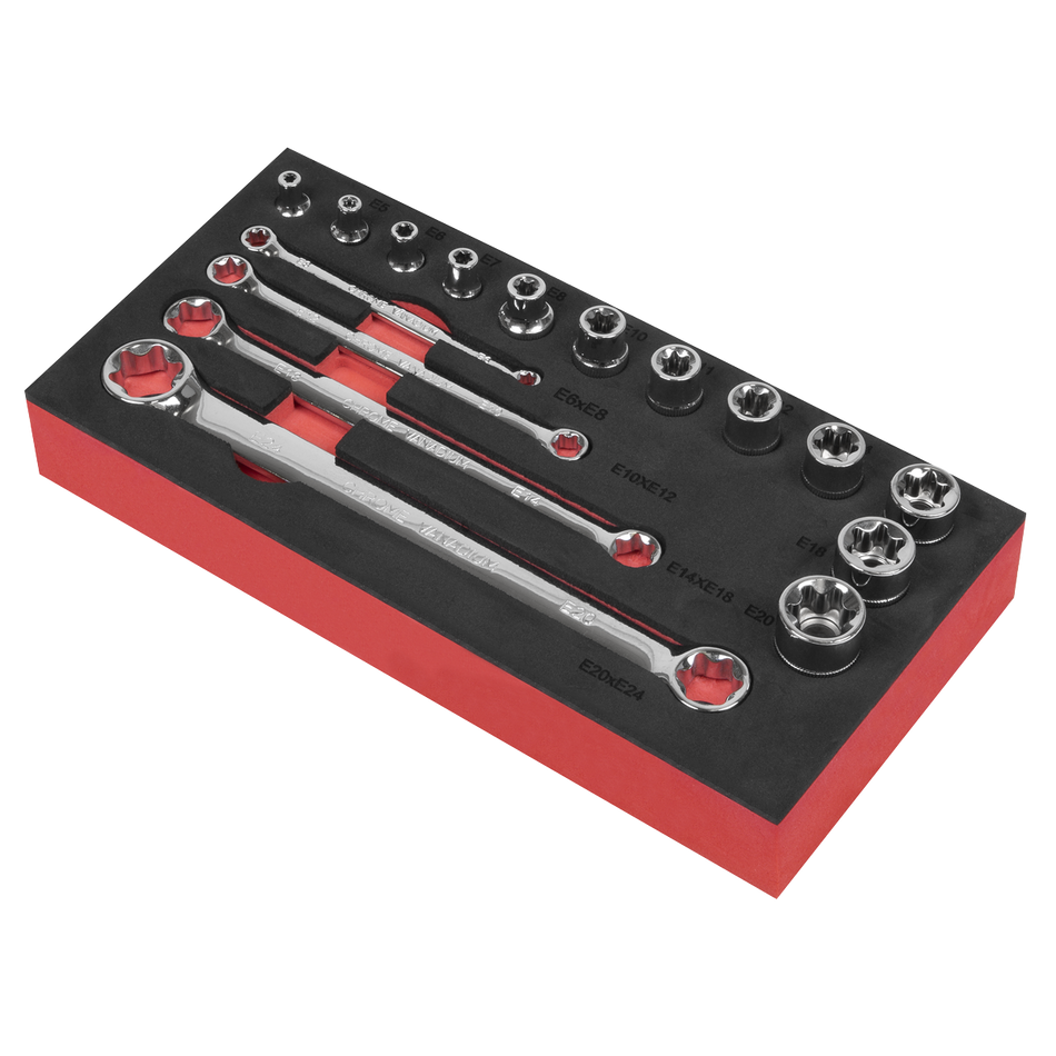 AK61801 Premier TRX-Star* TRX-Star* Socket & Spanner Set 3/8"Sq Drive 16pc