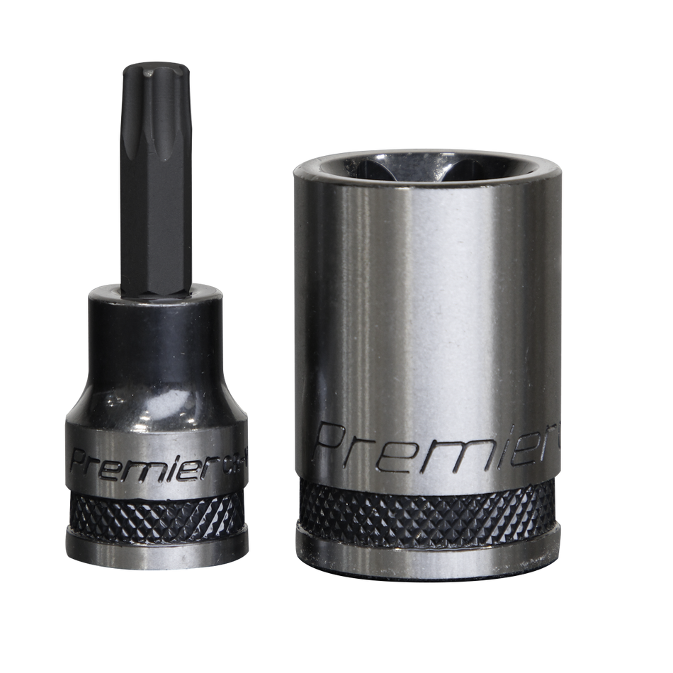 AK6197B Premier Black TRX-Star* Socket & Security Socket Bit Set 1/4" 3/8" & 1/2"Sq Drive 38pc