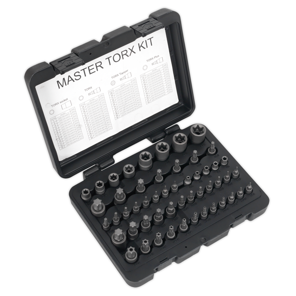 AK6199 Premier TRX-Star* Master Socket Set 52pc 1/4" 3/8" & 1/2"Sq Drive 52pc