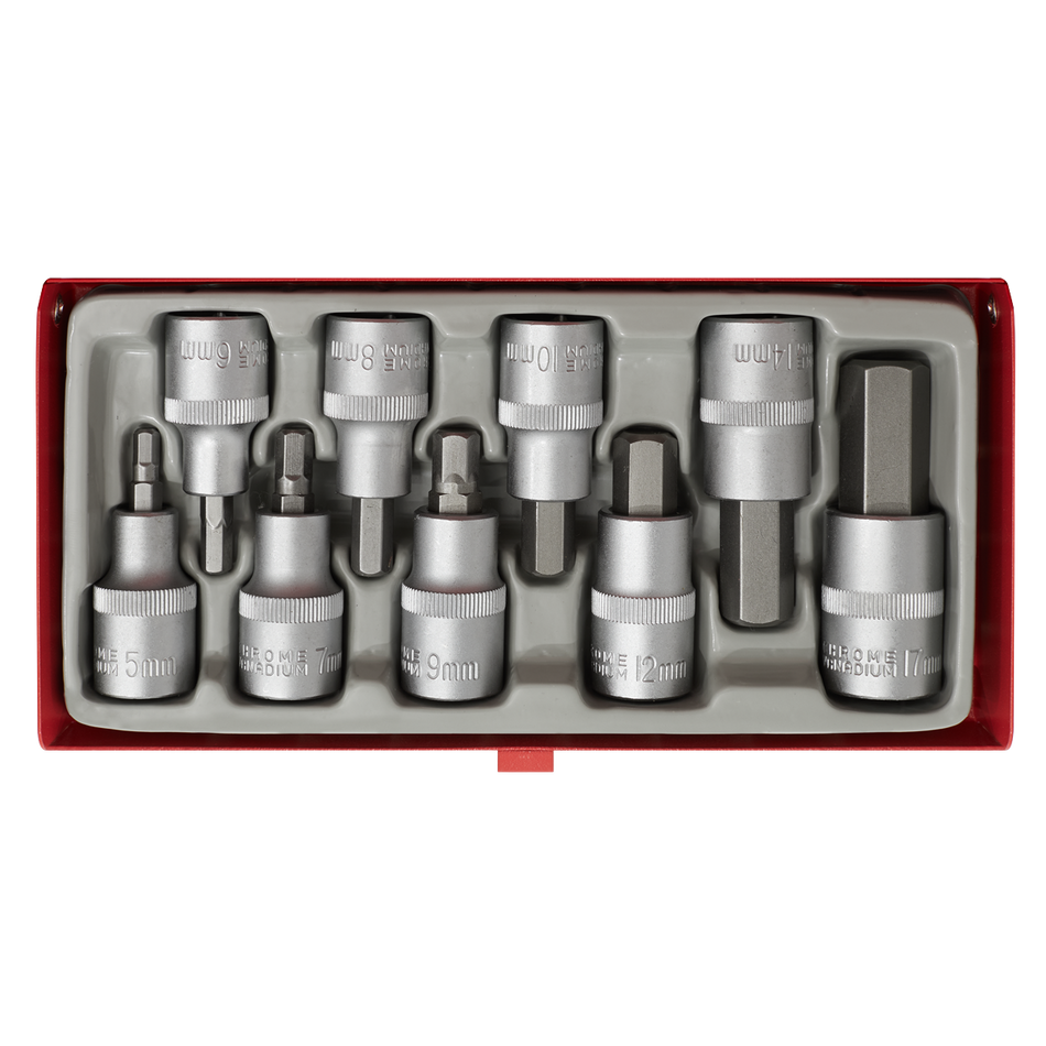 AK620 Premier Hex Socket Bit Set 1/2"Sq Drive 9pc