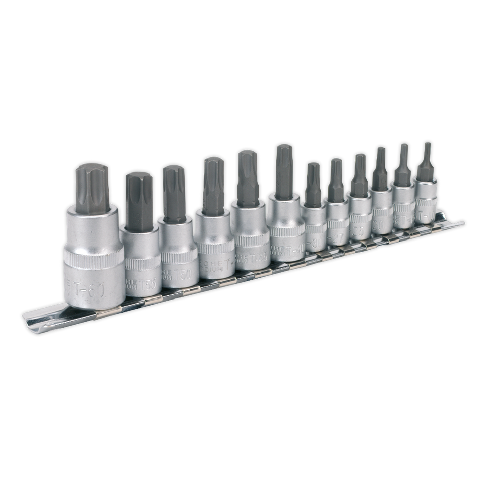 AK6213 Premier TRX-Star* Socket Bit Set 1/4" 3/8" & 1/2"Sq Drive 12pc