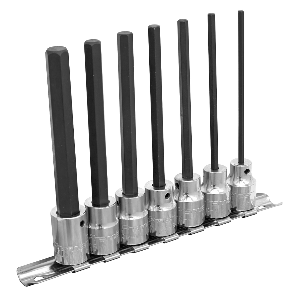 AK62254 Premier Hex Socket Bit Set 3/8"Sq Drive 110mm 7pc