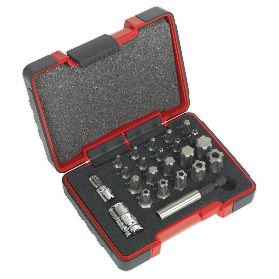 AK6226 Premier TRX-P* & TRX-TS* Security Bit Set 1/4" & 3/8"Sq Drive 23pc