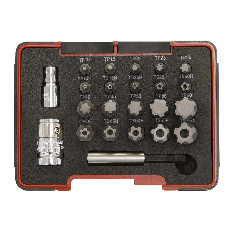AK6226 Premier TRX-P* & TRX-TS* Security Bit Set 1/4" & 3/8"Sq Drive 23pc