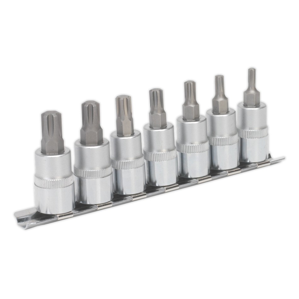 AK6232 Premier Ribe Socket Bit Set 3/8"Sq Drive 50mm 7pc