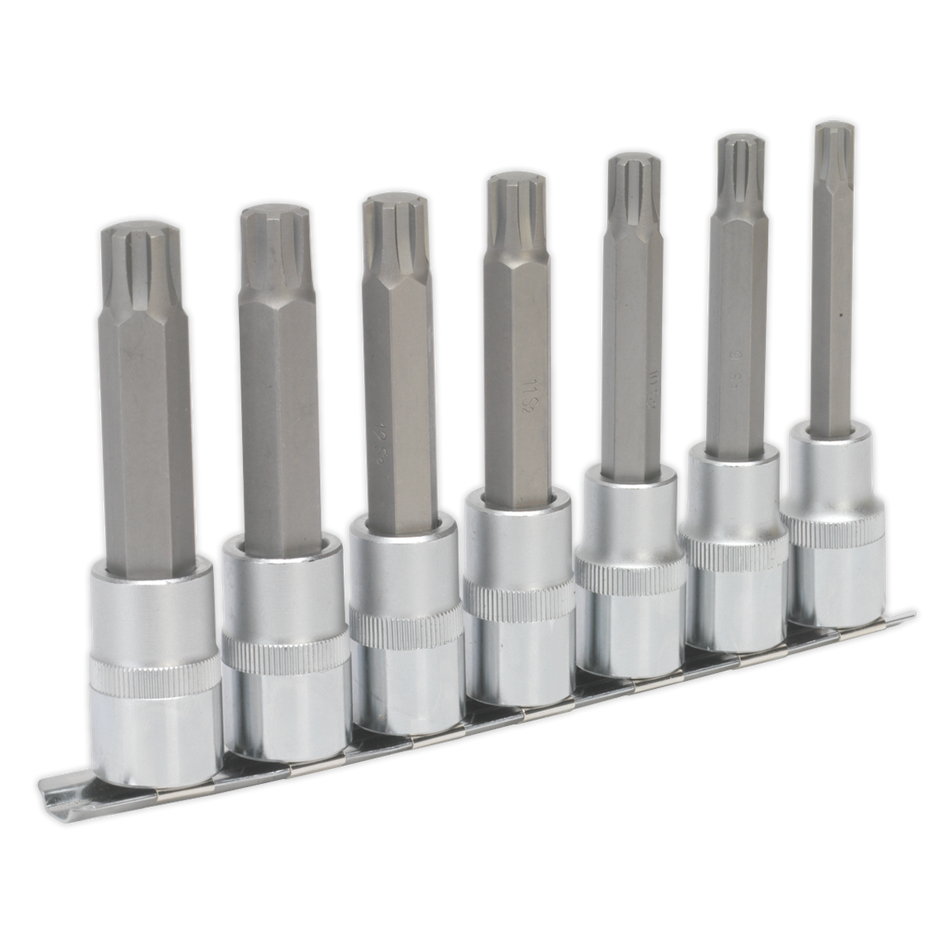 AK6235 Premier Ribe Socket Bit Set 1/2"Sq Drive 100mm 7pc
