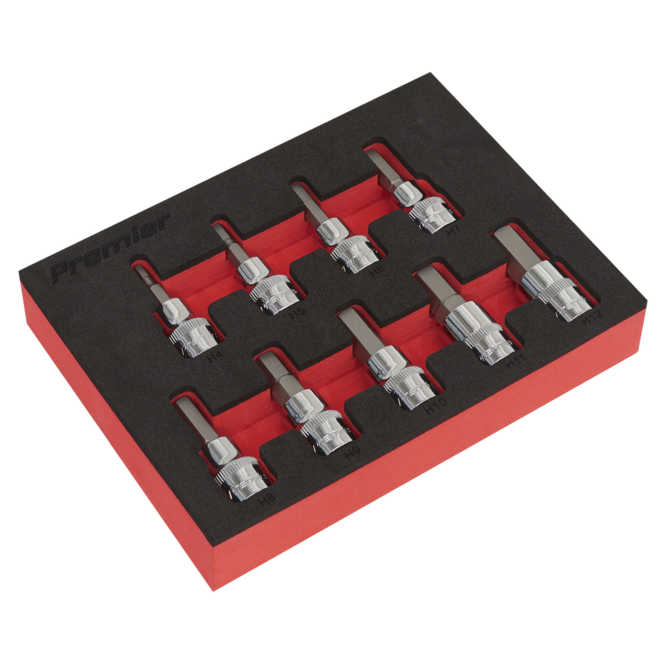 AK6240 Premier Hex Socket Bit Set 3/8"Sq Drive 9pc