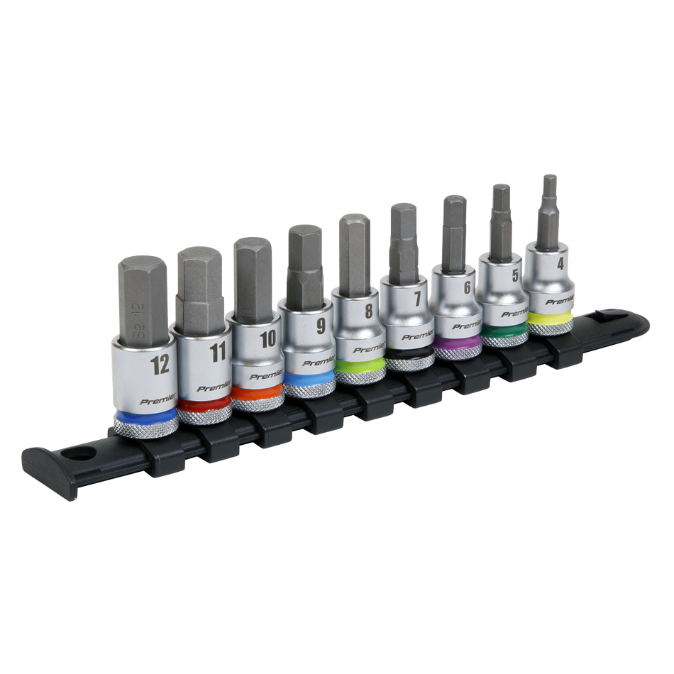 AK6250 Premier Platinum Hex Socket Bit Set 3/8"Sq Drive 9pc