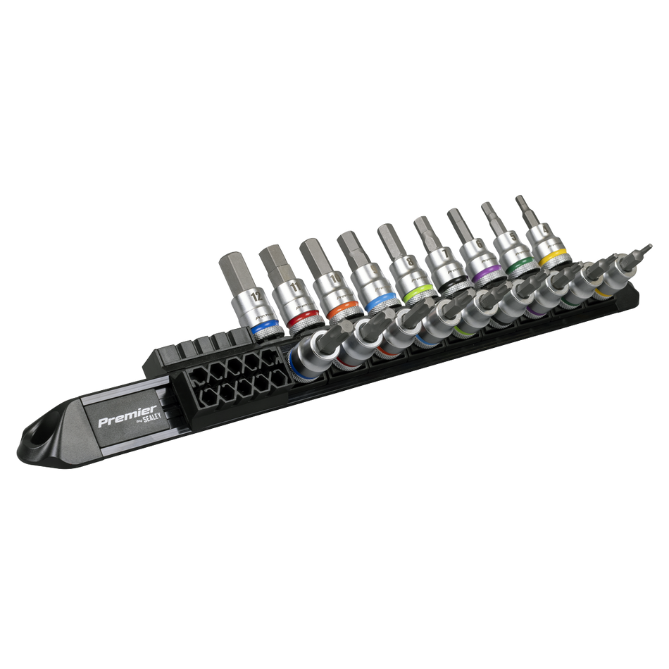 AK6252 Premier Platinum Series Hex & TRX-Star* Socket Bit Set 3/8"Sq Drive 18pc