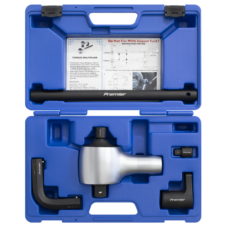 AK6291 Premier Torque Multiplier Set 1/2"-1"Sq Drive 7pc