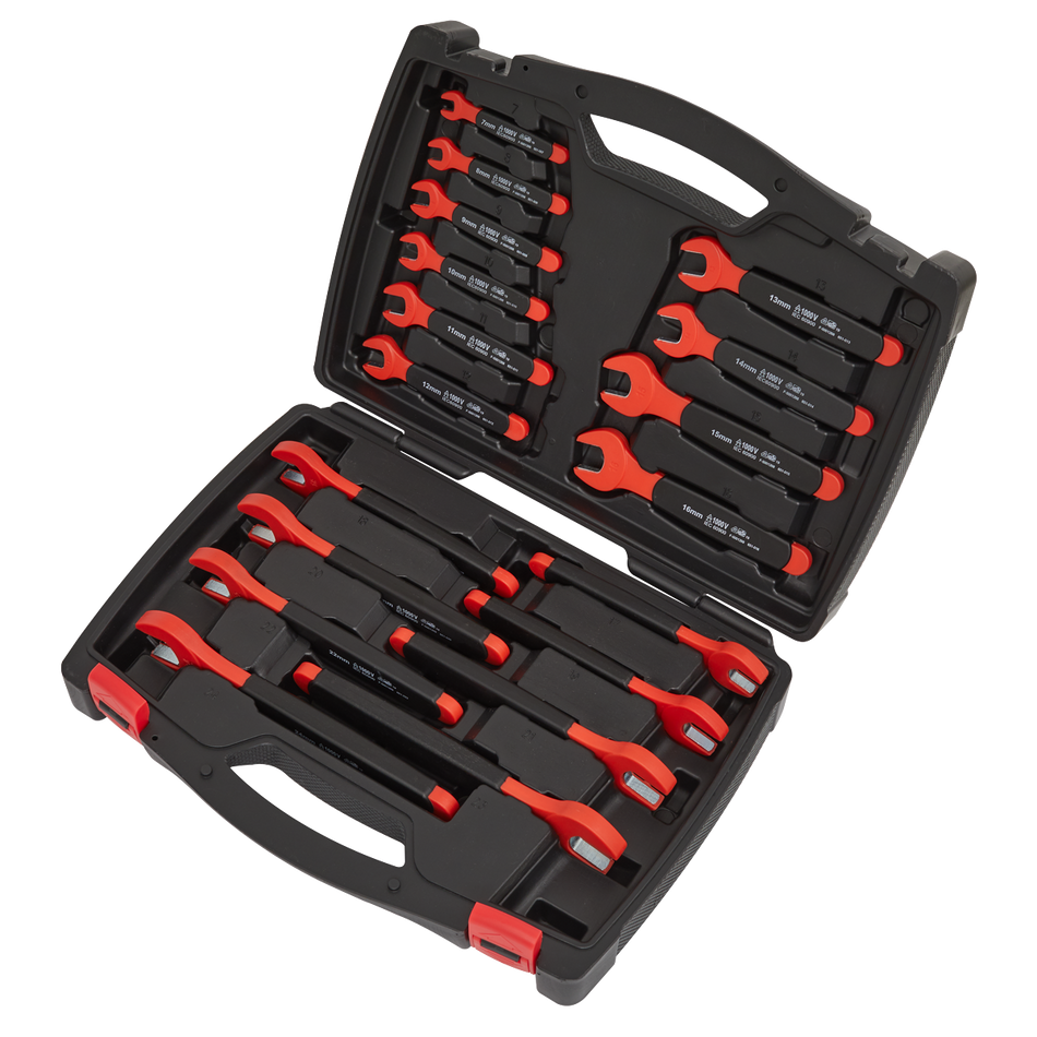 AK63172 Premier Insulated Open-End Spanner Set 18pc - VDE Approved