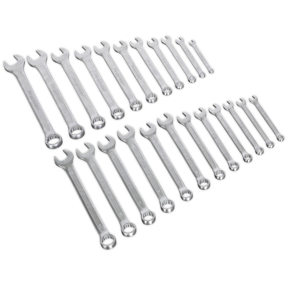 AK63256 Premier Metric/Imperial Combination Spanner Set 23pc