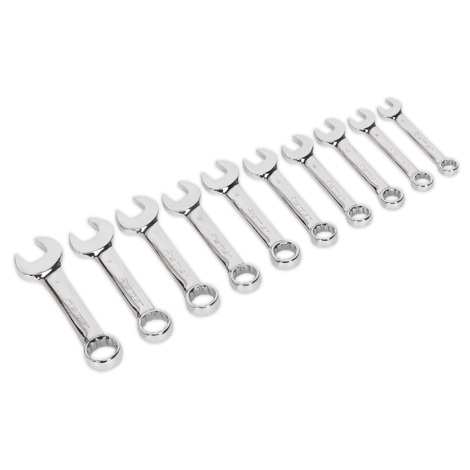 AK633 Premier Stubby Combination Spanner Set 10pc