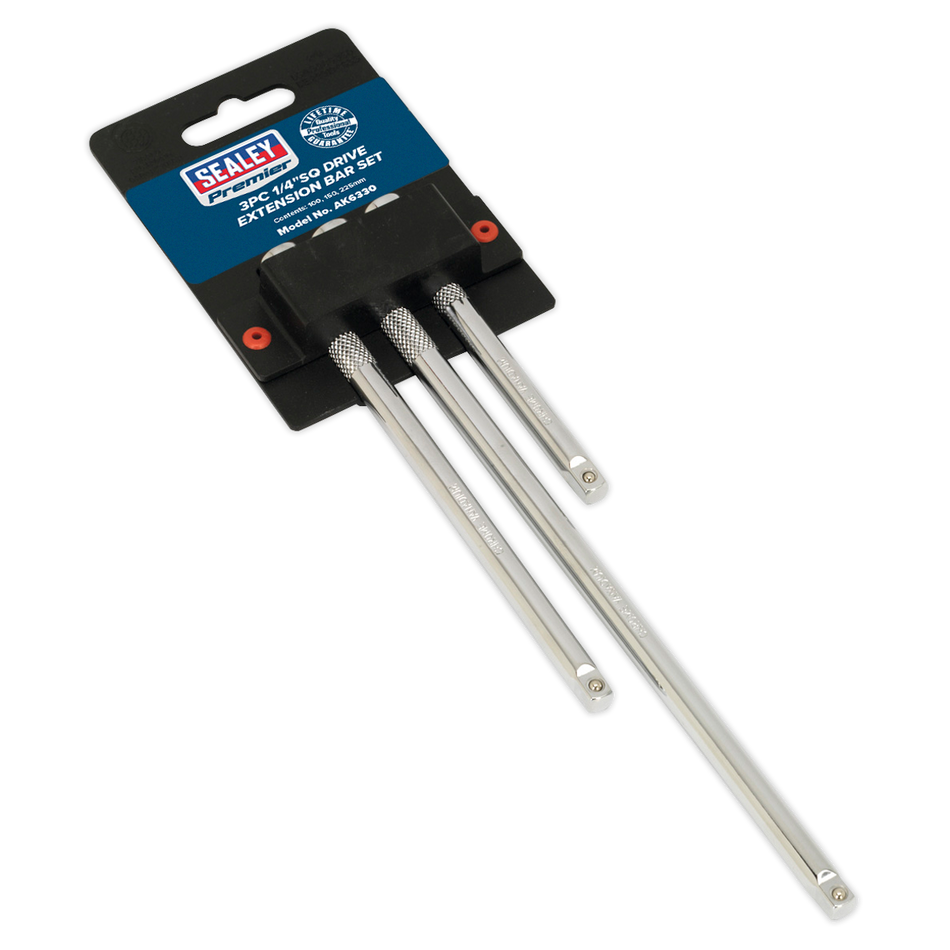 AK6330 Premier Extension Bar Set 1/4"Sq Drive 3pc