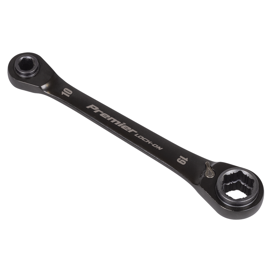 AK63923 Black Series 4-in-1 Reversible Lock-On Ratchet Ring Spanner