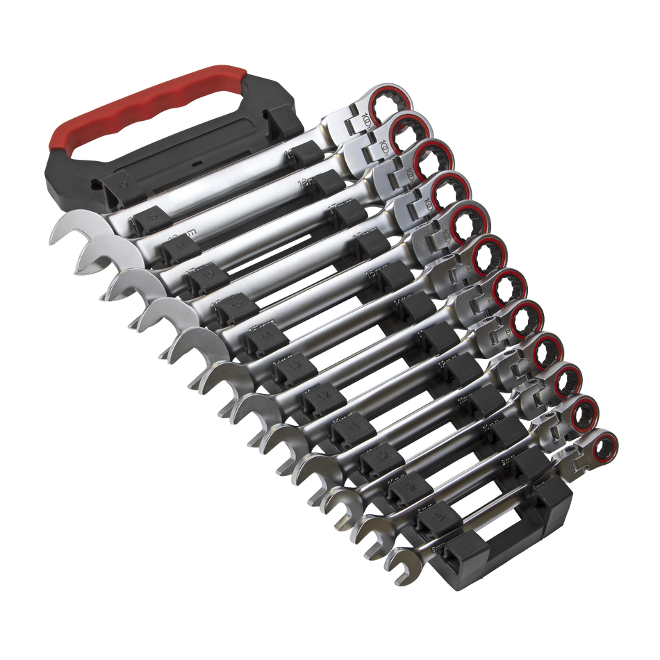 AK63942 Premier Platinum Flexi-Head Ratchet Combination Spanner Set 12pc