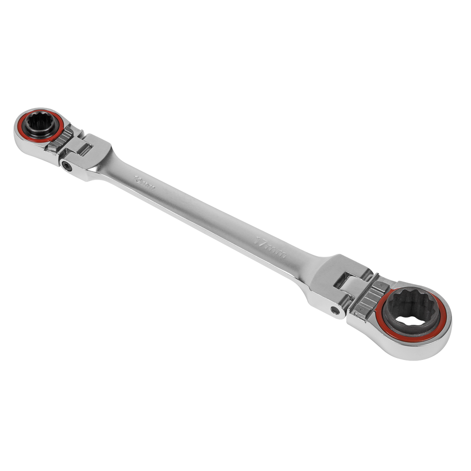 AK63947 Premier Platinum 4-in-1 Flexi-Head Reversible Ratchet Ring Spanner