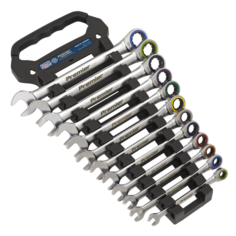 AK63949 Premier Platinum Combination Ratchet Spanner Set 12pc