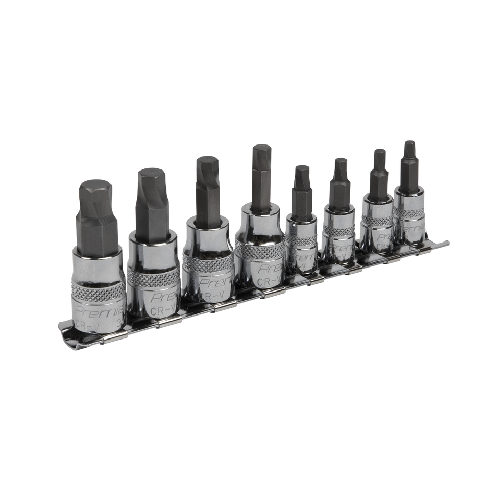 AK65602 Premier Imperial Lock-On Hex Socket Bit Set 1/4" & 3/8"Sq Drive 8pc