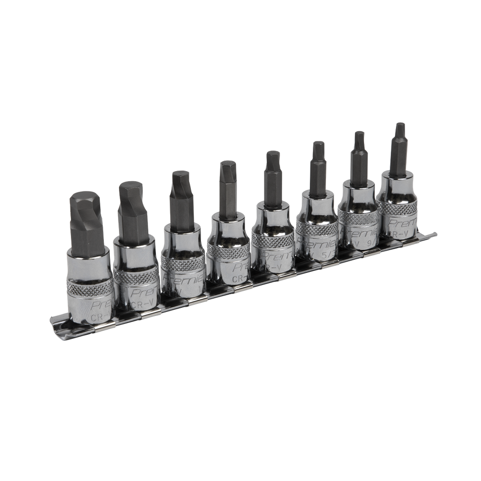 AK65603 Premier Imperial Lock-On Hex Socket Bit Set 3/8"Sq Drive 8pc