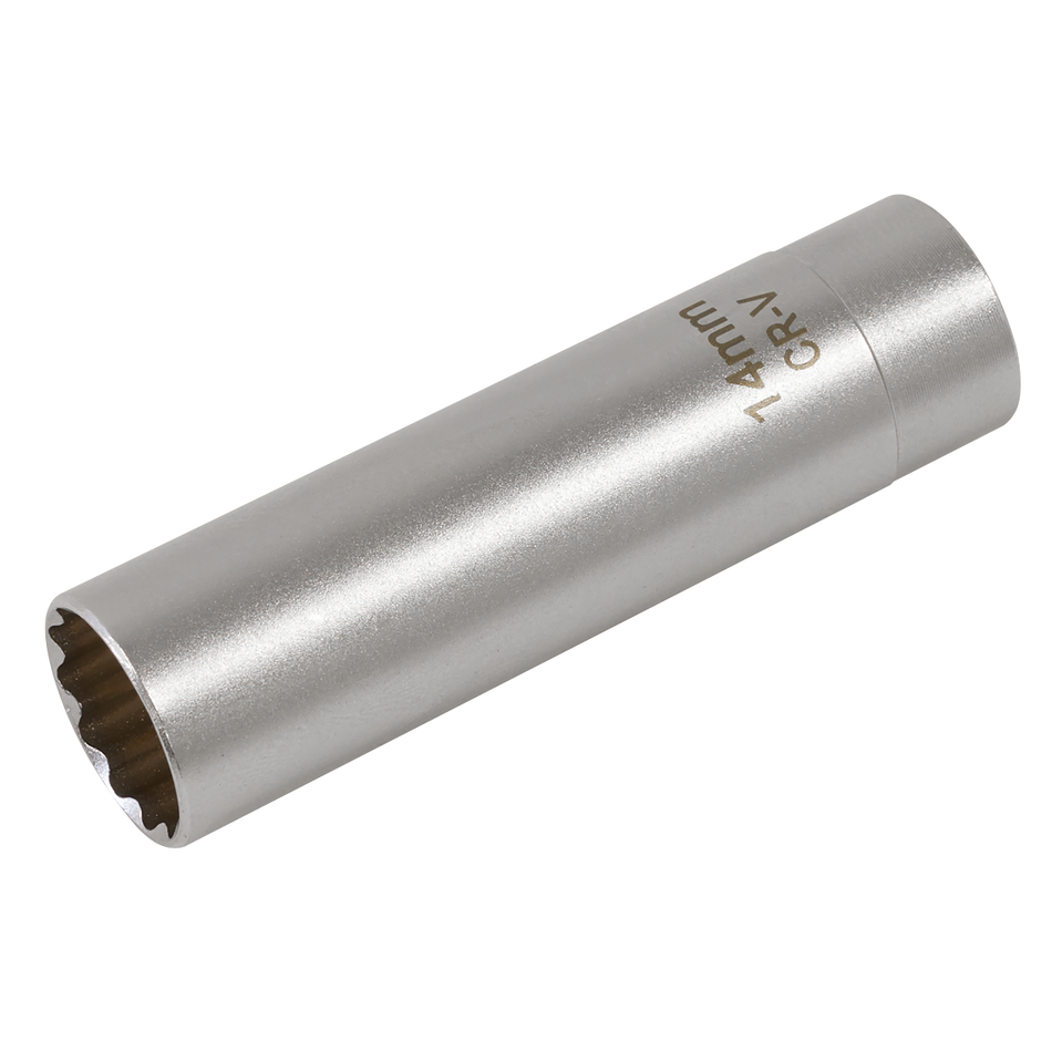 AK6568 Spark Plug Socket with Magnetic Retainer 3/8"Sq Drive 12-Point 14mm