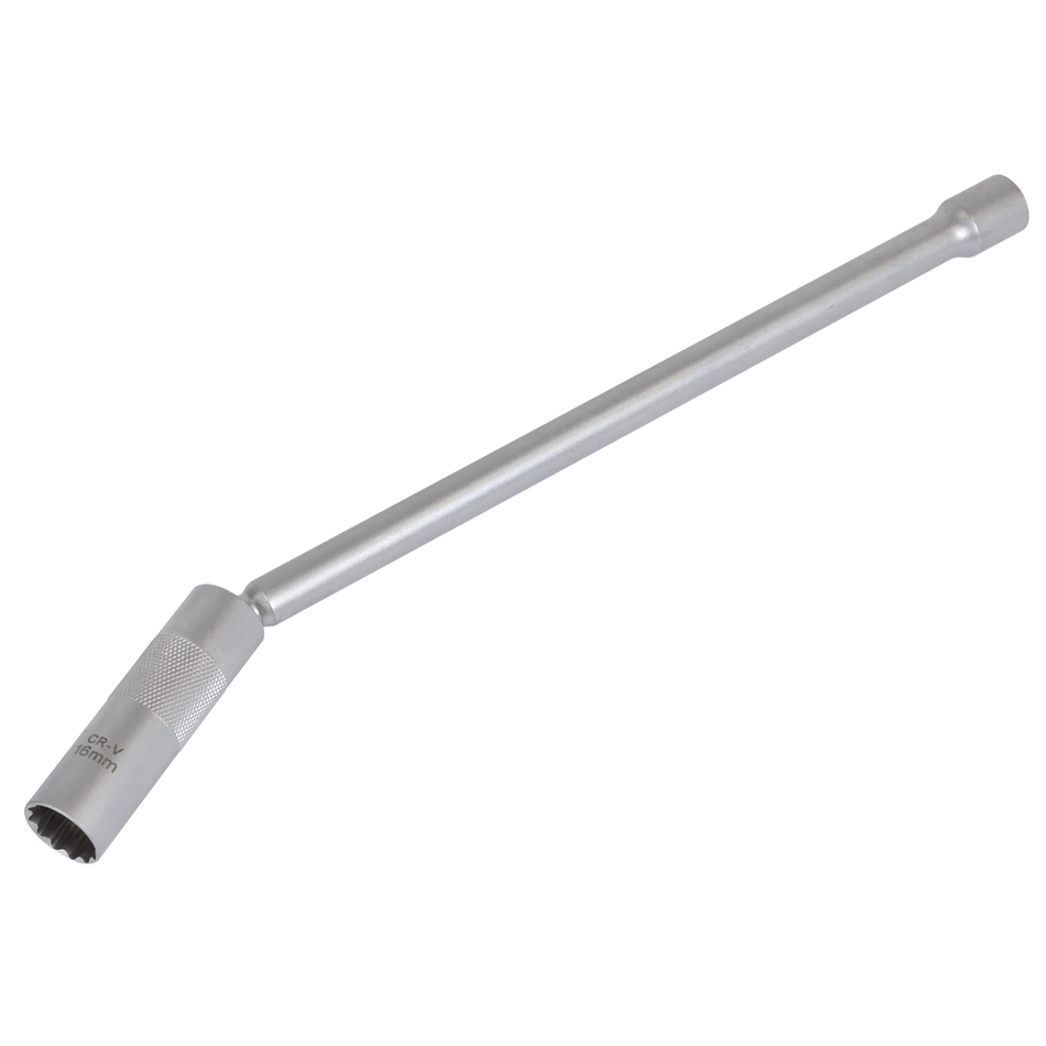 AK6576 Spark Plug Socket with Universal Joint & Extension 3/8"Sq Drive 12-Point 16mm