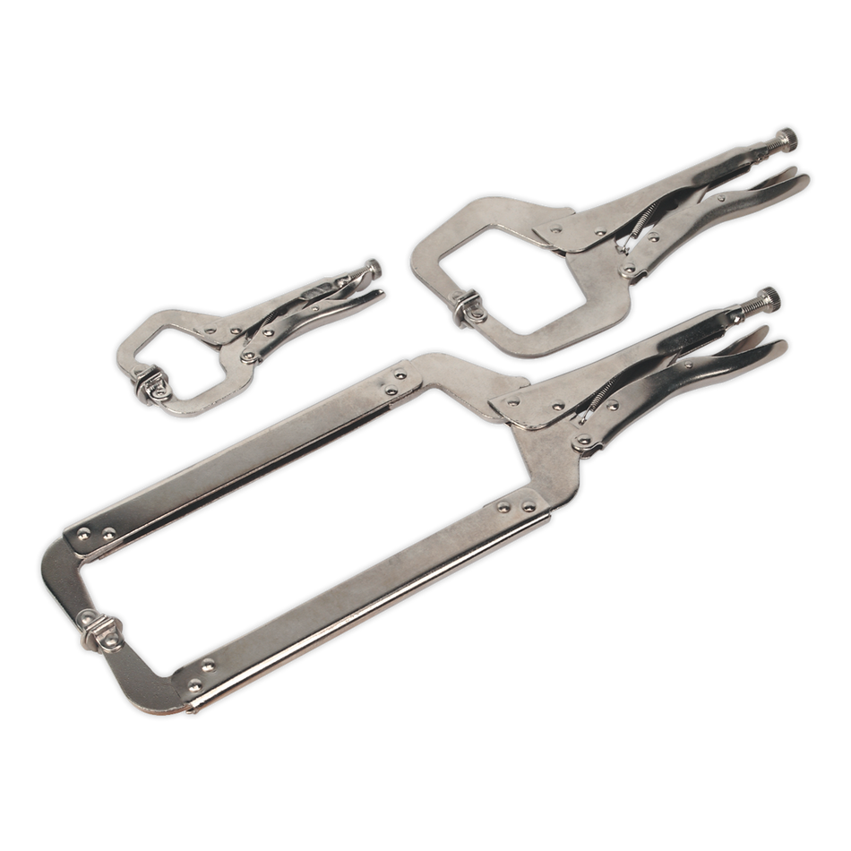 AK66 Premier Locking C-Clamp Set 3pc