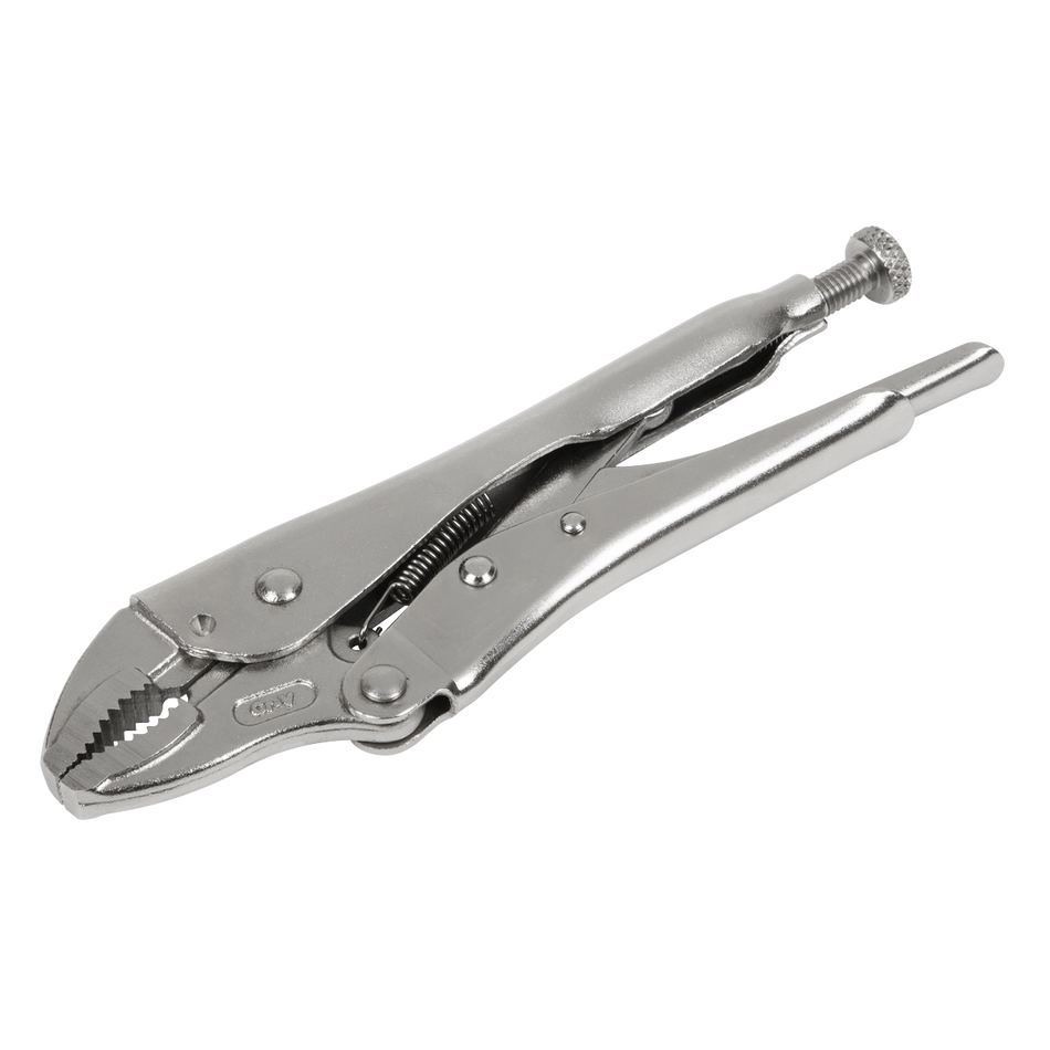 AK6820 Premier Locking Pliers Curved Jaws 185mm 0-38mm Capacity