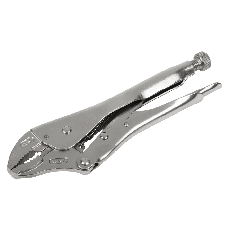 AK6821 Premier Locking Pliers Curved Jaws 225mm 0-47mm Capacity