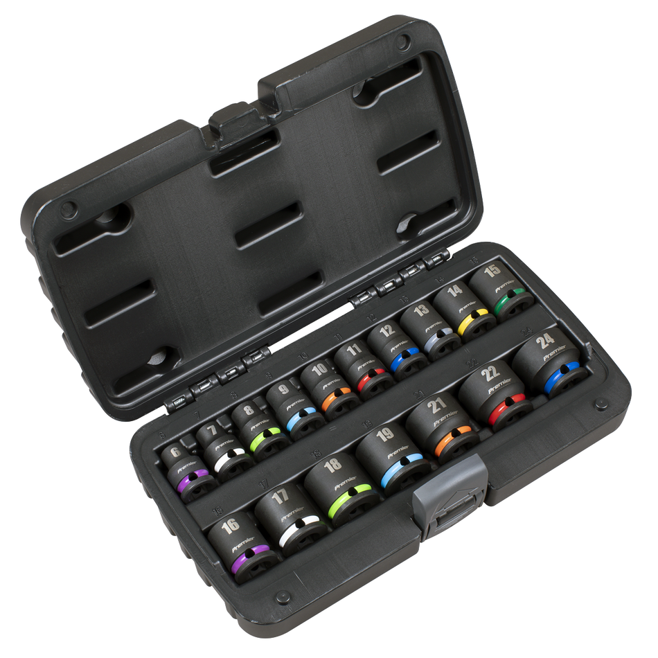 AK68218 Impact Socket Set 3/8"Sq Drive 17pc