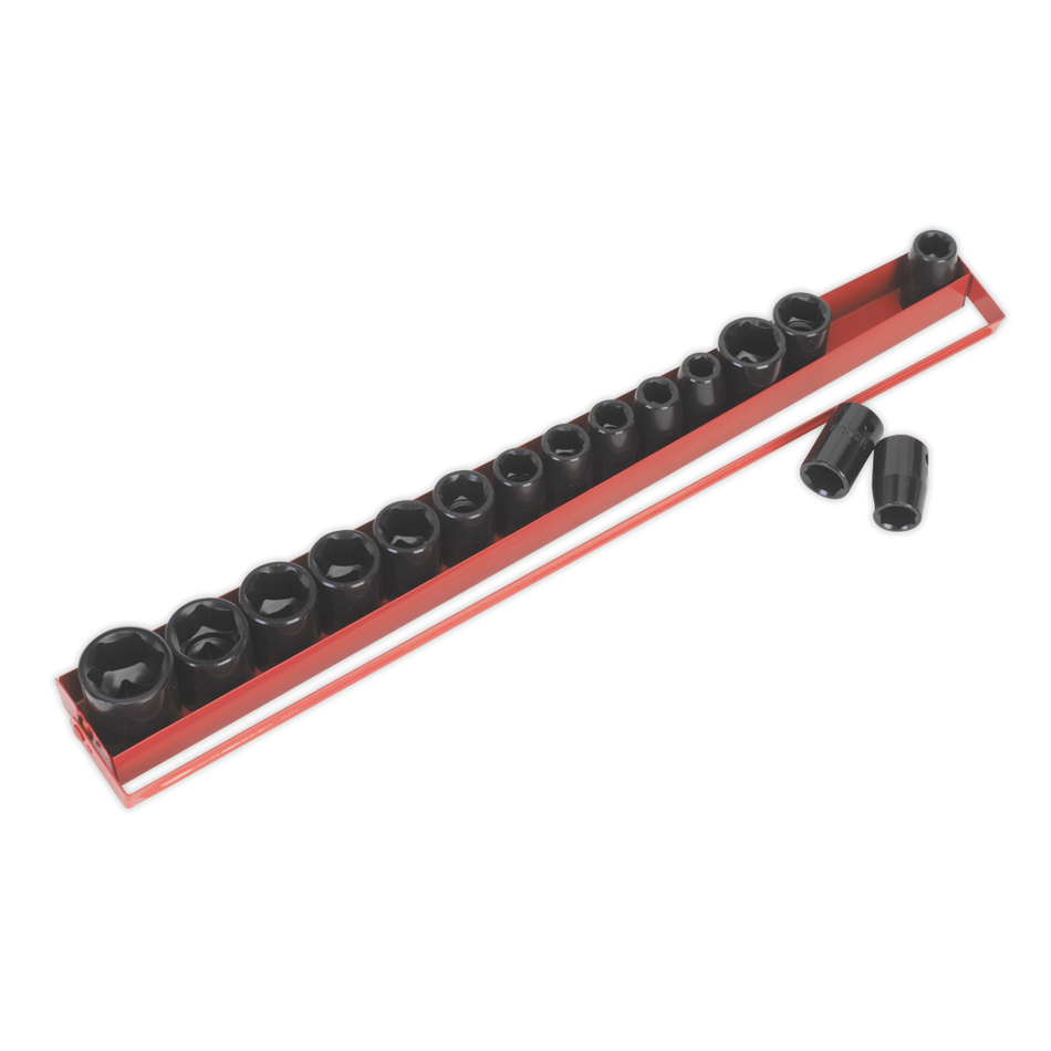 AK684 Premier Metric/Imperial Impact Socket Set 1/2"Sq Drive 16pc