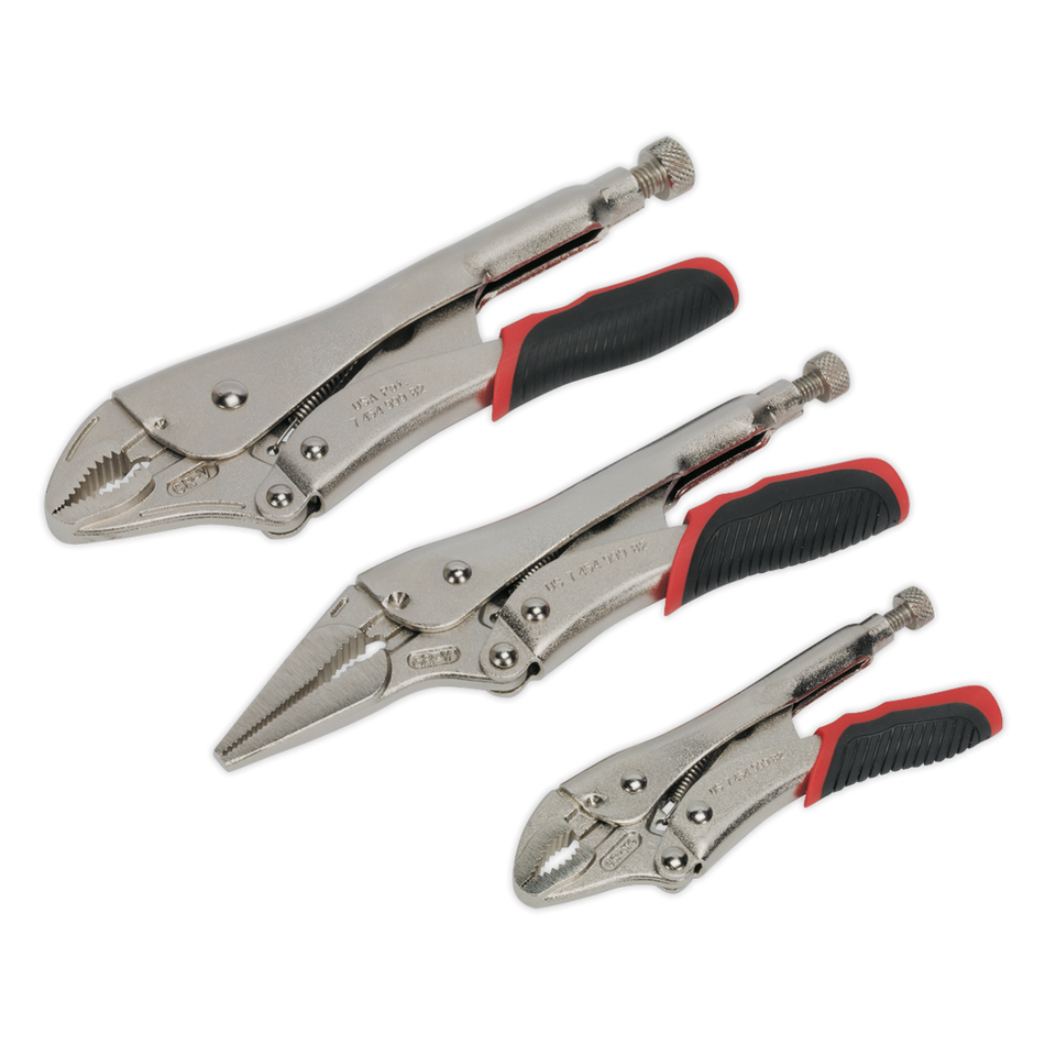 AK6863 Premier Quick Release Locking Pliers Set 3pc