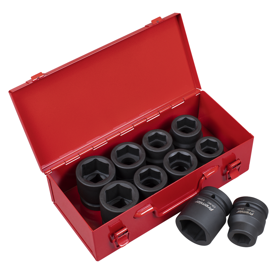 AK688 Premier Metric/Imperial Impact Socket Set 1"Sq Drive 10pc