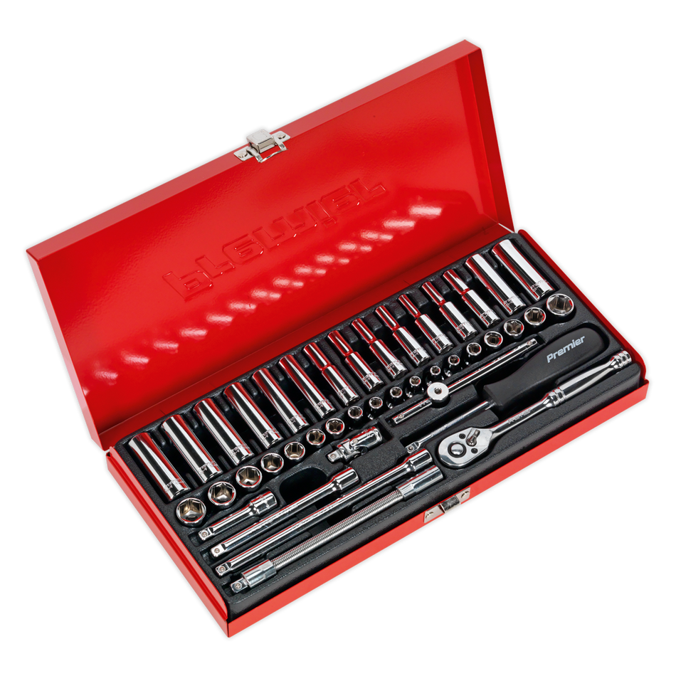 AK690 Premier Metric/Imperial Socket Set 1/4"Sq Drive 41pc
