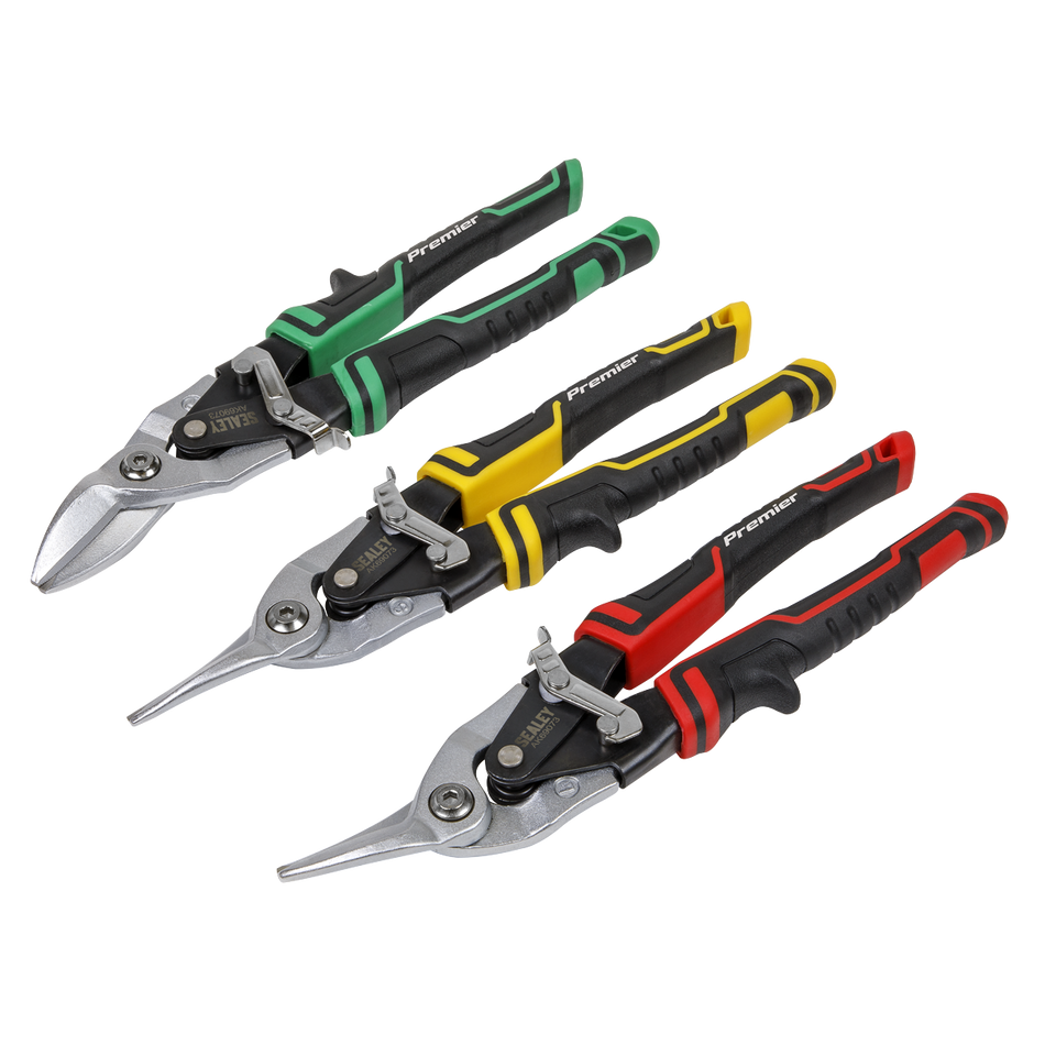 AK69073 High Leverage Aviation Tin Snip Set 3pc