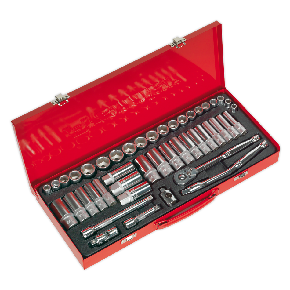 AK692 Premier Metric/Imperial Socket Set 3/8"Sq Drive 45pc