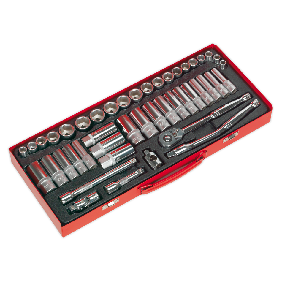 AK692 Premier Metric/Imperial Socket Set 3/8"Sq Drive 45pc