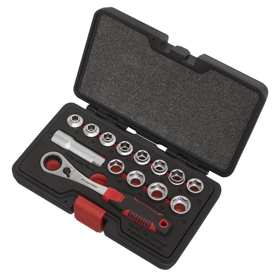 AK6926 Premier Low Profile Go-Through Socket Set 14pc