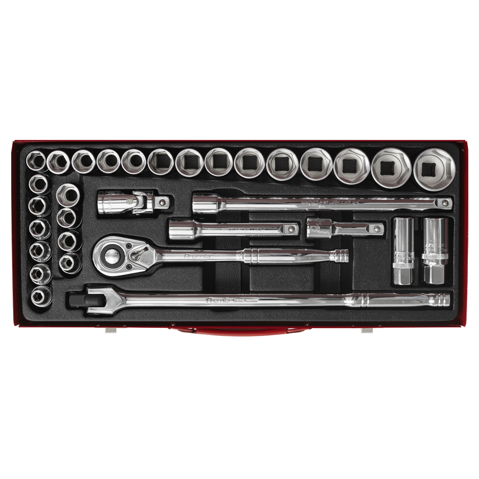 AK693 Premier Metric/Imperial Socket Set 1/2"Sq Drive 32pc