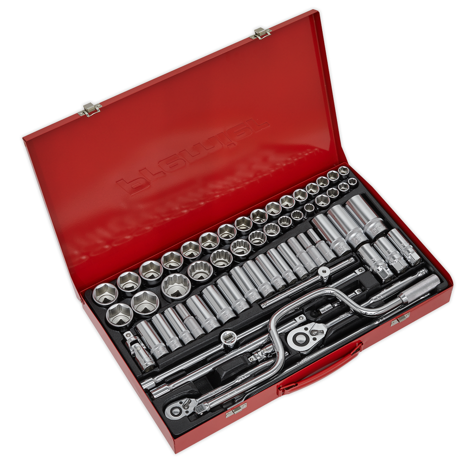 AK694 Premier Metric/Imperial/Whitworth Socket Set 3/8" & 1/2"Sq Drive 64pc