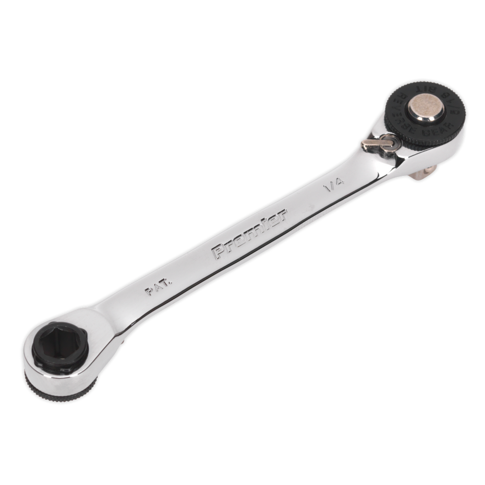 AK6967 Premier Ratchet Spanner 1/4"Hex x 5/16"Hex Drive with 1/4"Sq Drive Adaptor