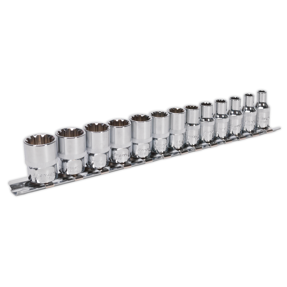 AK69813 Premier Total Drive Socket Set 1/4"Sq Drive 13pc